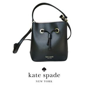 Kate Spade Small Eva Bucket Crossbody Bag Black